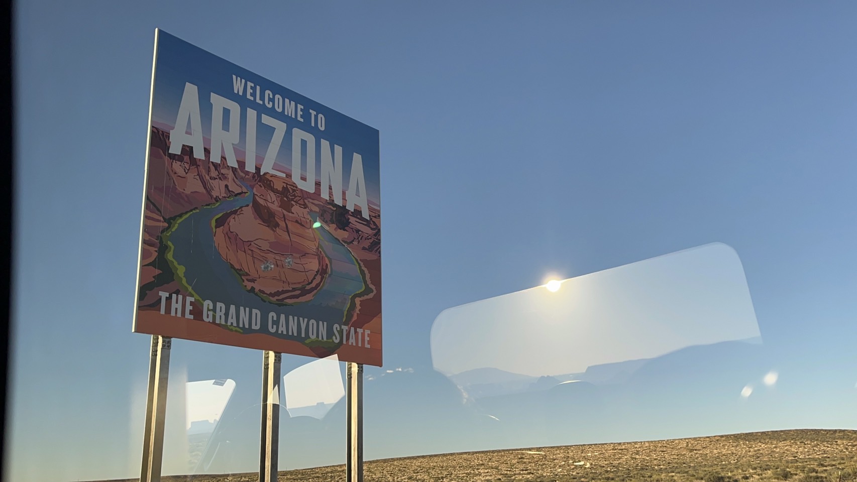 アリゾナ州の看板